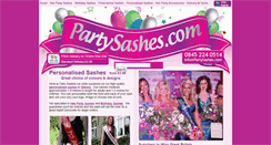 Desktop Screenshot of partysashes.com